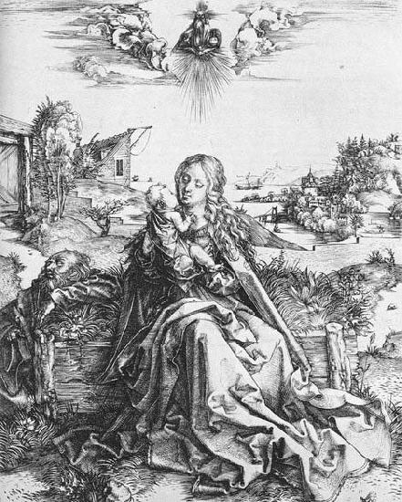 Albrecht Durer The Virgin with the Dragonfly oil painting image